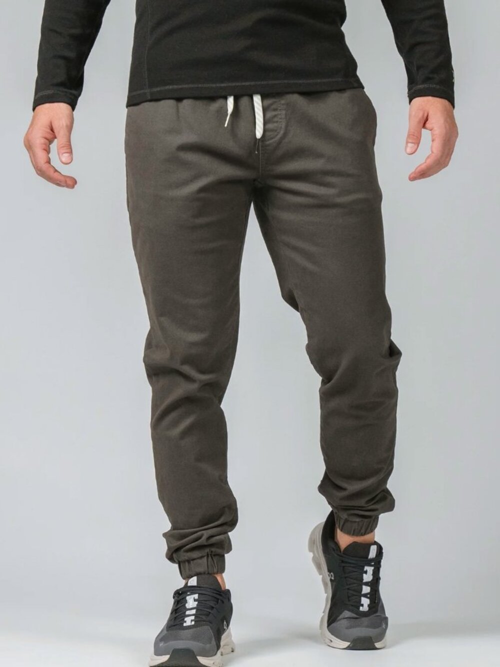 Wowie Men's Jogger Large Tall Rambler Chino Stretch Aztec Southwestern Green